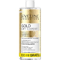 Eveline Gold Lift Expert Luksusowy przeciwzmarszczkowy płyn micelarny