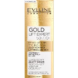 Eveline GOLD LIFT złoty krem napinający kontur oczu i ust 50+/70+