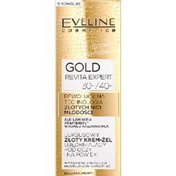 Eveline GOLD REVITA złoty krem-żel ujędrniający pod oczy 30+/40+