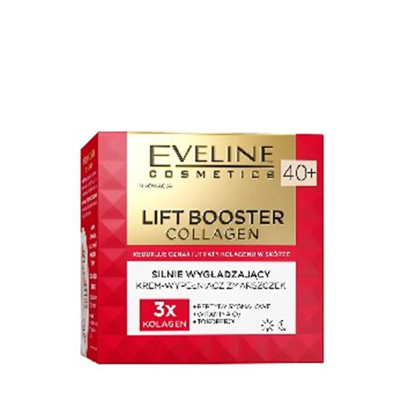 Eveline Lift Booster Collagen Silnie wygładzający krem-wypełniacz zmarszczek 40+