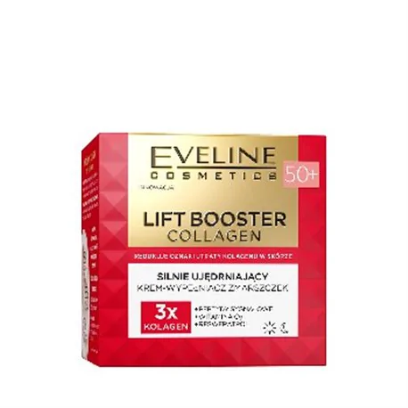 Eveline Lift Booster Collagen Silnie wygładzający krem-wypełniacz zmarszczek 50+