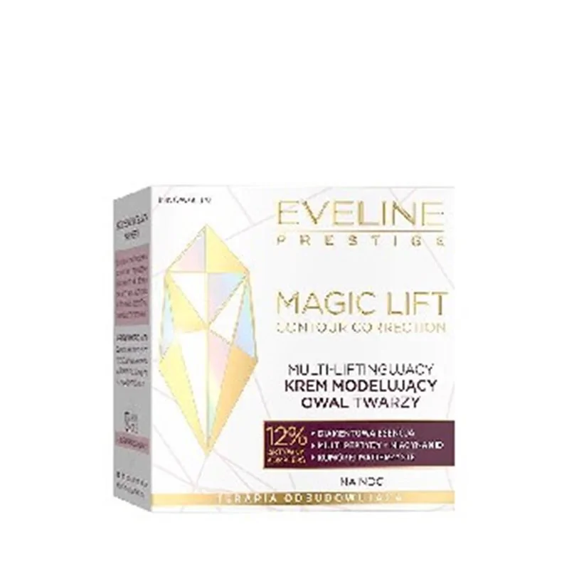 Eveline Magic Lift Contur Correction Multi-liftingujący krem modelujący owal twarzy na noc