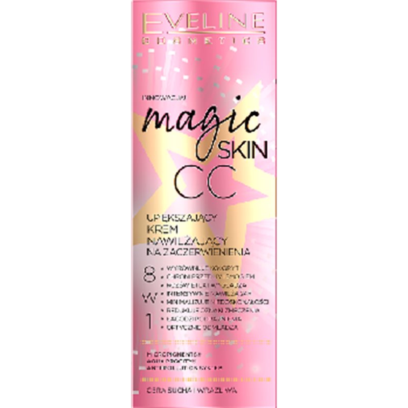 Eveline Magic Skin CC upiększający krem nawilżający na zaczerwienienia