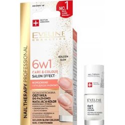 Eveline Nail Therapy 6w1 Care & Colour odżywka do paznokci Golden Glow