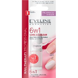 Eveline Nail Therapy Odżywka do paznokci nadająca kolor 6w1 French
