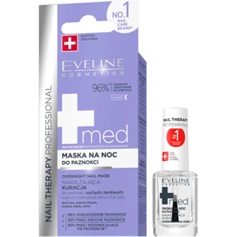 Eveline Nail Therapy Professional Med+ Maska do paznokci na noc