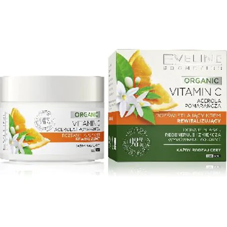 Eveline Organic Vitamin C Rozświetlający Krem rewitalizujący na dzień i noc