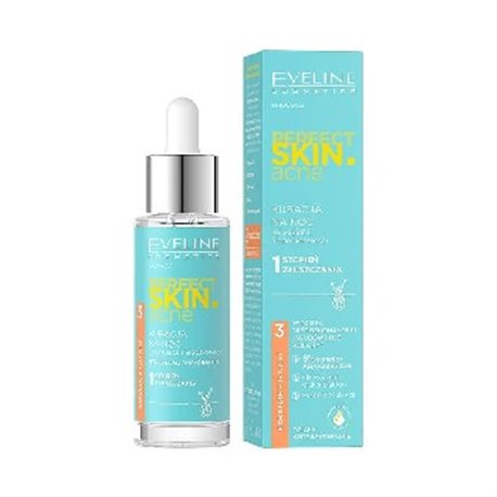 Eveline Perfect Skin Acne Kuracja na noc korygująca niedoskonałości – 1 stopień złuszczania