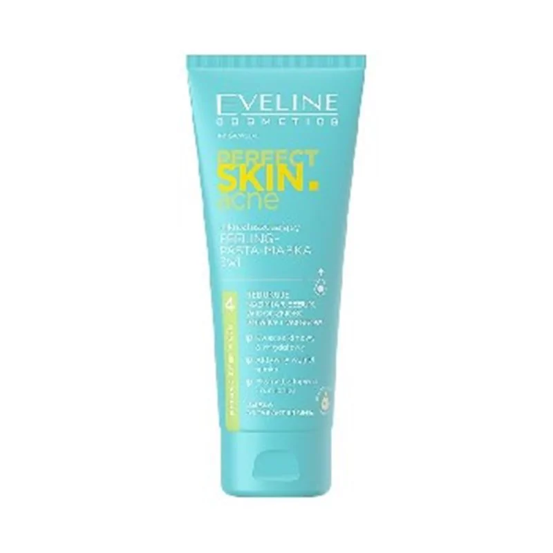 Eveline Perfet Skin Acne mikrozłuszczający peeling – pasta – maska 3 w 1