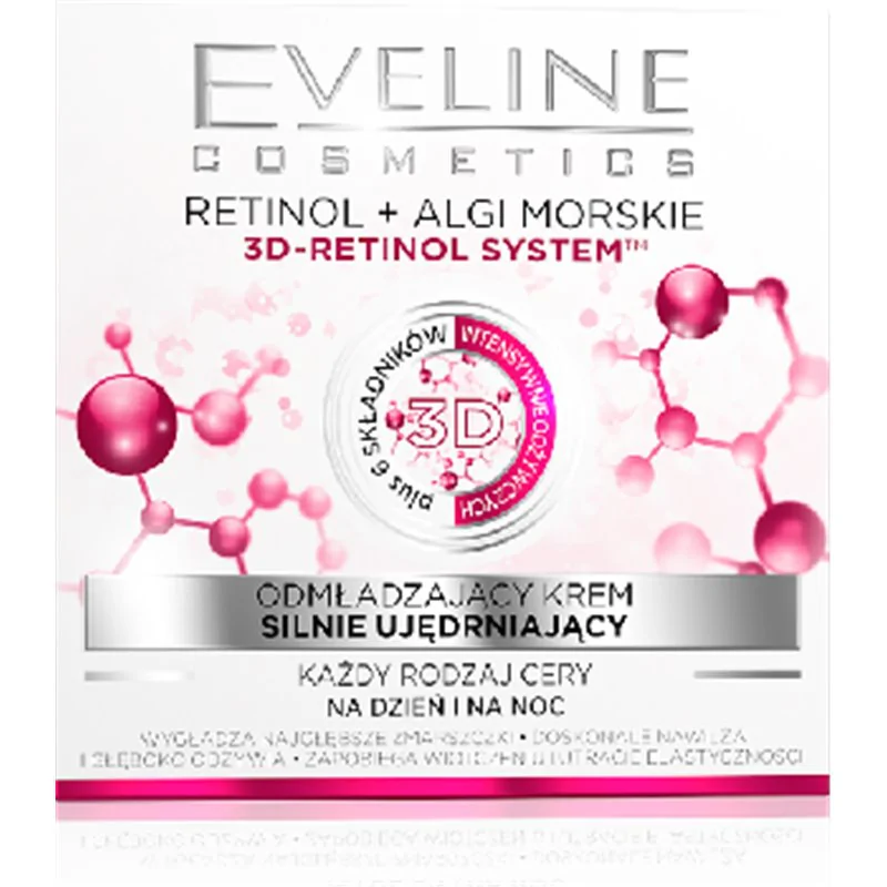 Eveline RETINOL + ALGI MORSKIE odmładzający krem silnie ujędrniający na dzień i na noc 50 ml