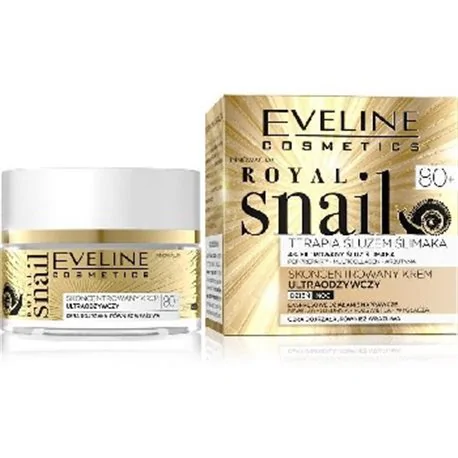 Eveline Royal Snail aktywnie regenerujący krem dzień i noc 80+ 50ml