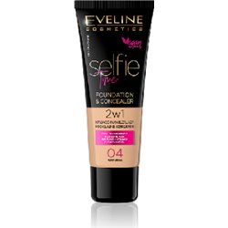 Eveline Selfie Time 2w1 Kryjąco nawilżający podkład & korektor nr 04 Natural