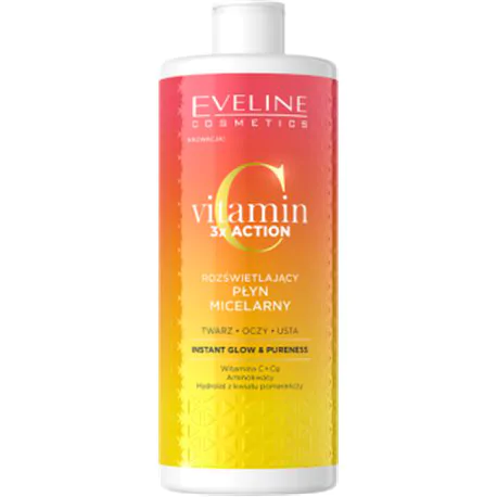 Eveline Vitamin C 3 x action Rozświetlający płyn micelarny