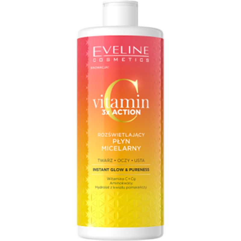 Eveline Vitamin C 3 x action Rozświetlający płyn micelarny