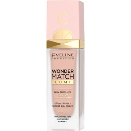 Eveline Wonder Match Lumi Luksusowy podkład rozświetlający do twarzy 10 Vanilla Warm