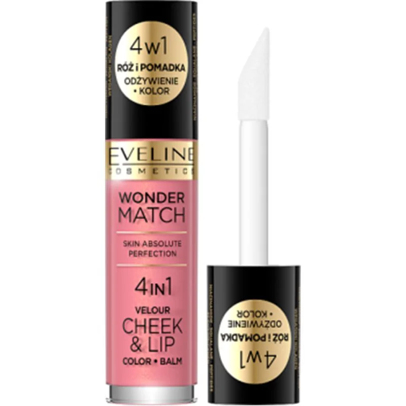 Eveline Wonder Match Velour Cheek&Lip Róż i pomadka w płynie, nr 03