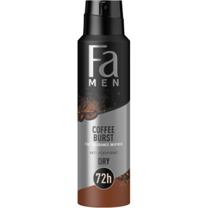 Fa Men Coffe Burst 72h Antyperspirant w sprayu o zapachu kawy 150 ml