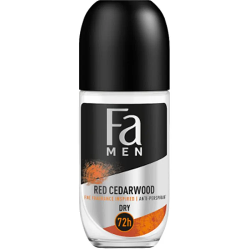 Fa Men Red Cedarwood 72h Antyperspirant w kulce o zapachu nut drzewnych czerwonego cedru 50 ml