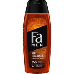 Fa Men Red Cedarwood Żel pod prysznic z formułą 2w1 o zapachu nut drzewnych czerwonego cedru 400 ml