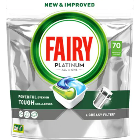 Fairy Platinum Regular Tabletki do zmywarki All In One, 70 tabletek