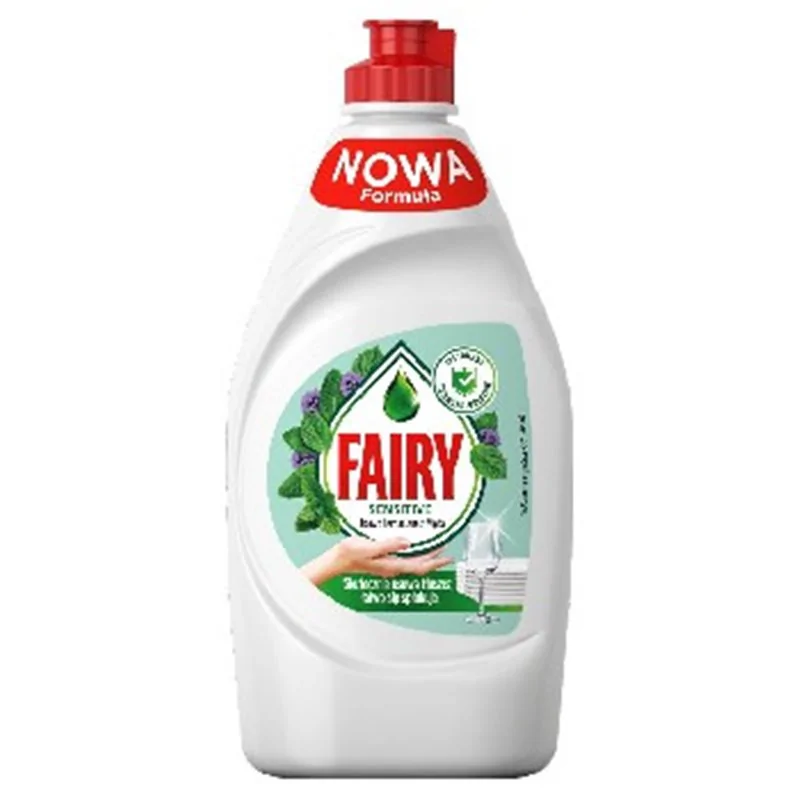 Fairy Płyn do mycia naczyń Sensitive Teatree & Mint 450 ml