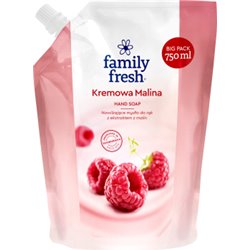Family Fresh kremowe mydło do rąk Malina 750ml zapas
