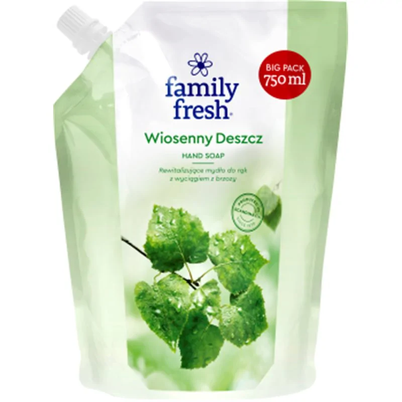 Family Fresh mydło w płynie Wiosenny Deszcz 750ml zapas