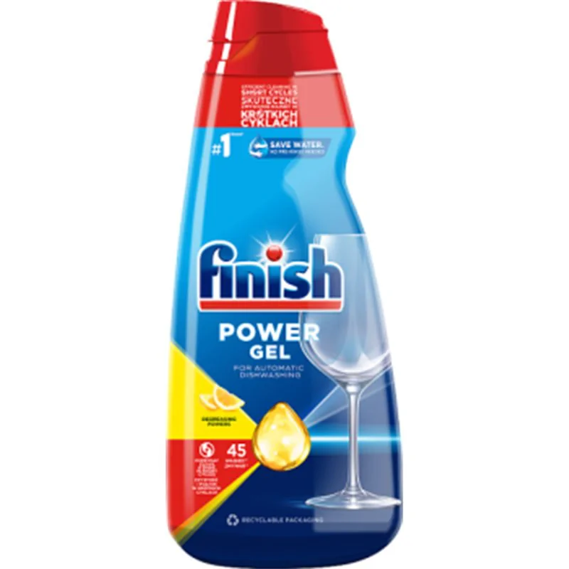 Finish All in 1 Max Power Gel Lemon Żel do mycia naczyń w zmywarce 900 ml