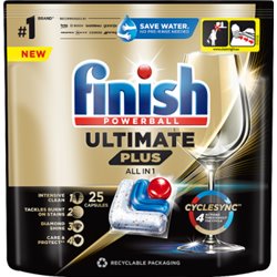 Finish kapsułki do zmywarki Ultimate Plus Fresh 25szt