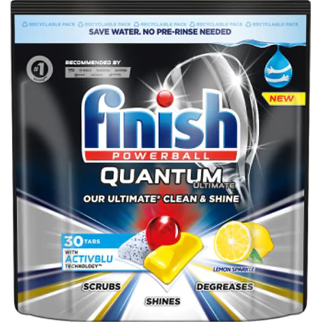 Finish Quantum Ultimate Lemon Kapsułki do zmywarki 375 g (30 sztuk)