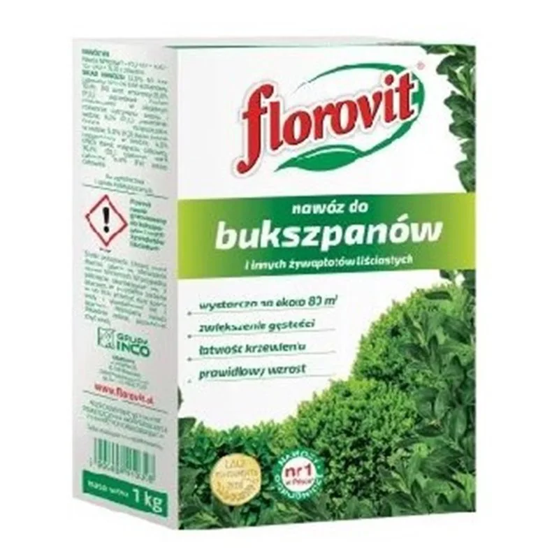 Florovit Nawóz do bukszpanów i innych żywopłotów liściastych 1kg