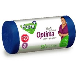 Forte+ Optima worki na śmieci LDPE nieb. 120L 25 szt.