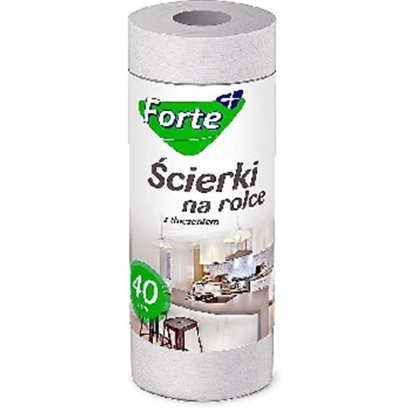 Forte+ Ścierki na rolce z tłoczeniem 40 szt.