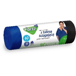 Forte+ worki na śmieci LDPE z taśmą  60L 10 szt.