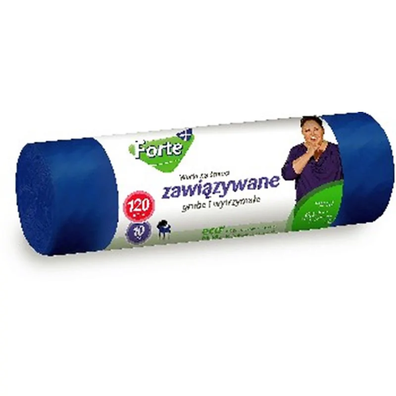 Forte+ worki na śmieci LDPE zawiązywane 120L 10 szt.