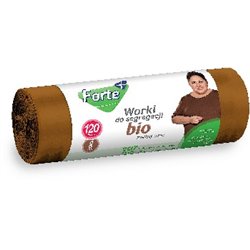 Forte+ worki na śmieci zawiązywane do segregacji 120l 8szt. BIO