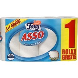 Foxy Asso ręcznik papierowy 3 rolki +1 GRATIS