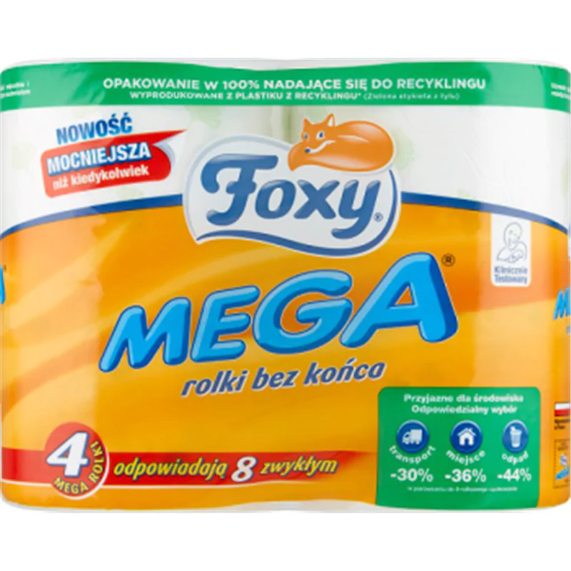 Foxy Mega Papier toaletowy 4 sztuki
