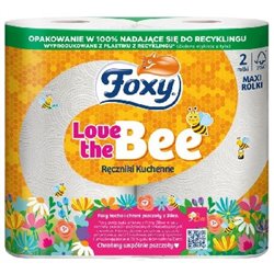 Foxy ręcznik papierowy Love The Bee 2 rolki
