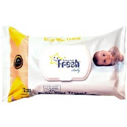 Fresh Baby chusteczki nawilżane z klipsem 72 szt.