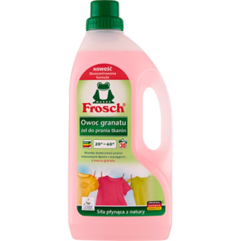 Frosch Ecological żel do prania tkanin kolorowych Owoc granatu 1500 ml