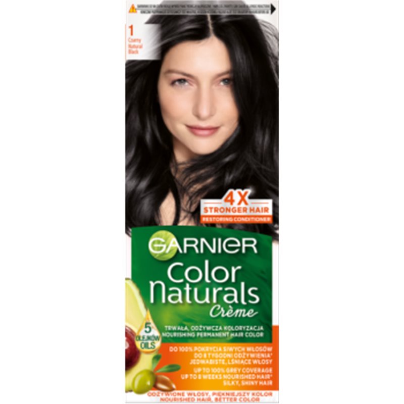 Garnier Color Naturals Creme Farba do włosów 1+ Ultragłęboka czerń