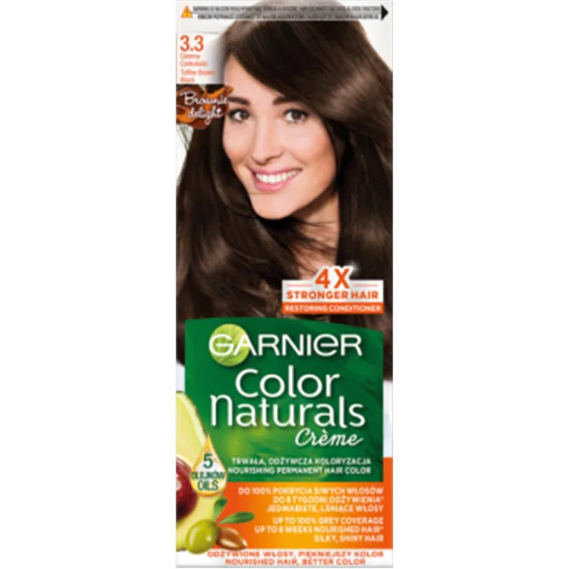 Garnier Color Naturals Creme Farba do włosów 3.3 Ciemna czekolada