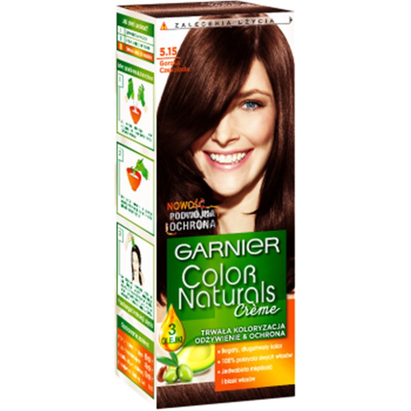 Garnier Color Naturals Creme Farba do włosów 5.15 Gorzka Czekolada