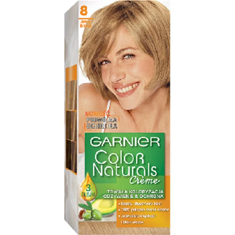 Garnier Color Naturals Creme Farba do włosów 8 Jasny blond