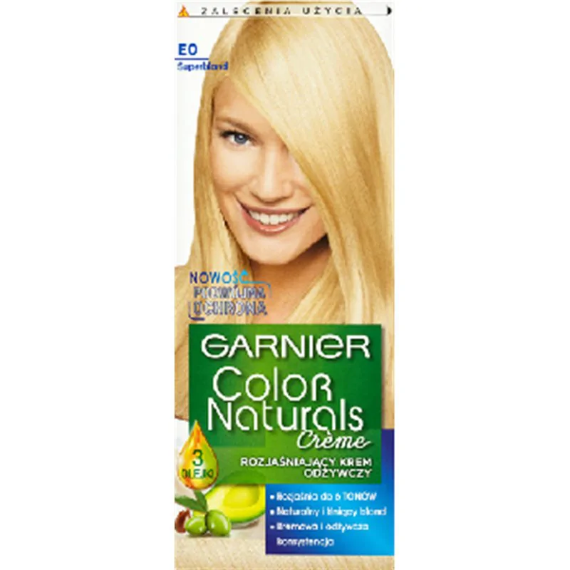 Garnier Color Naturals Creme Rozjaśniający krem odżywczy E0 Superblond