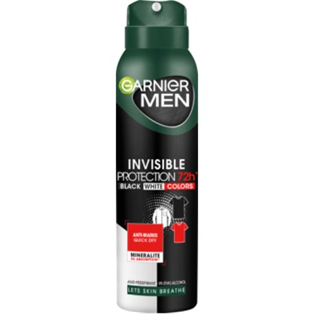 Garnier Men dezodorant dla mężczyzn Invisible Protection 150ml