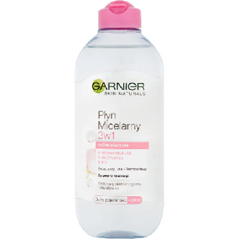 Garnier Skin Naturals Płyn micelarny 3w1 skóra wrażliwa 400 ml