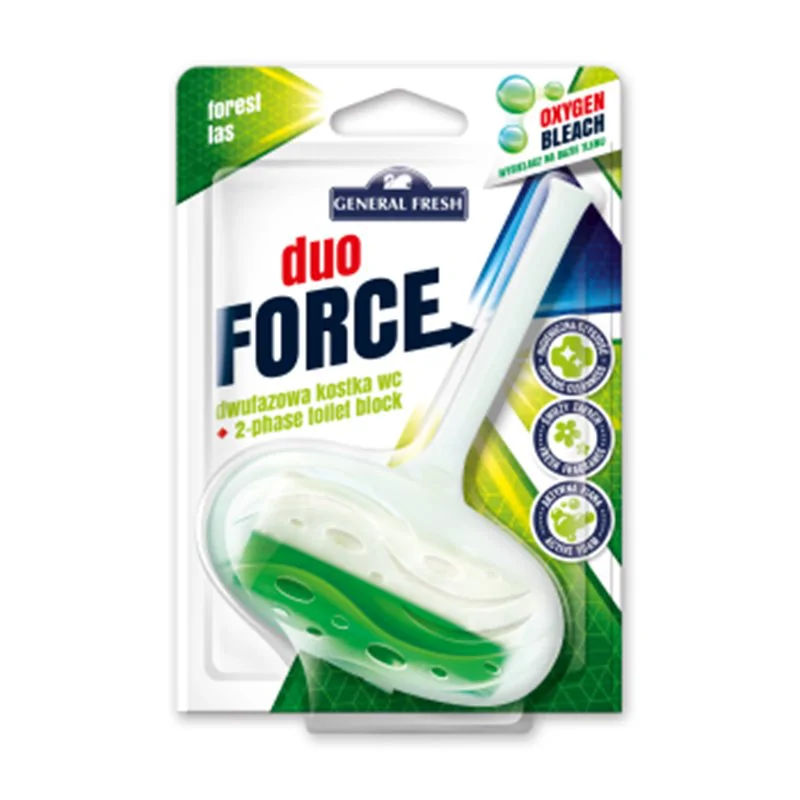 General Fresh Duo Force kostka do WC dwufazowa Las 40g