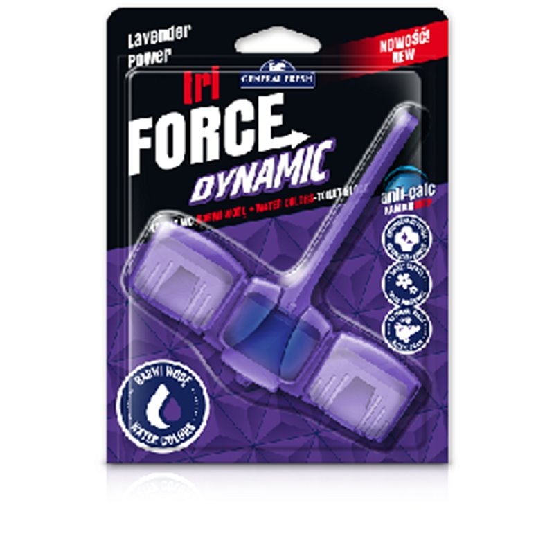 General Fresh Tri Force Dynamic kostka do WC Lawenda